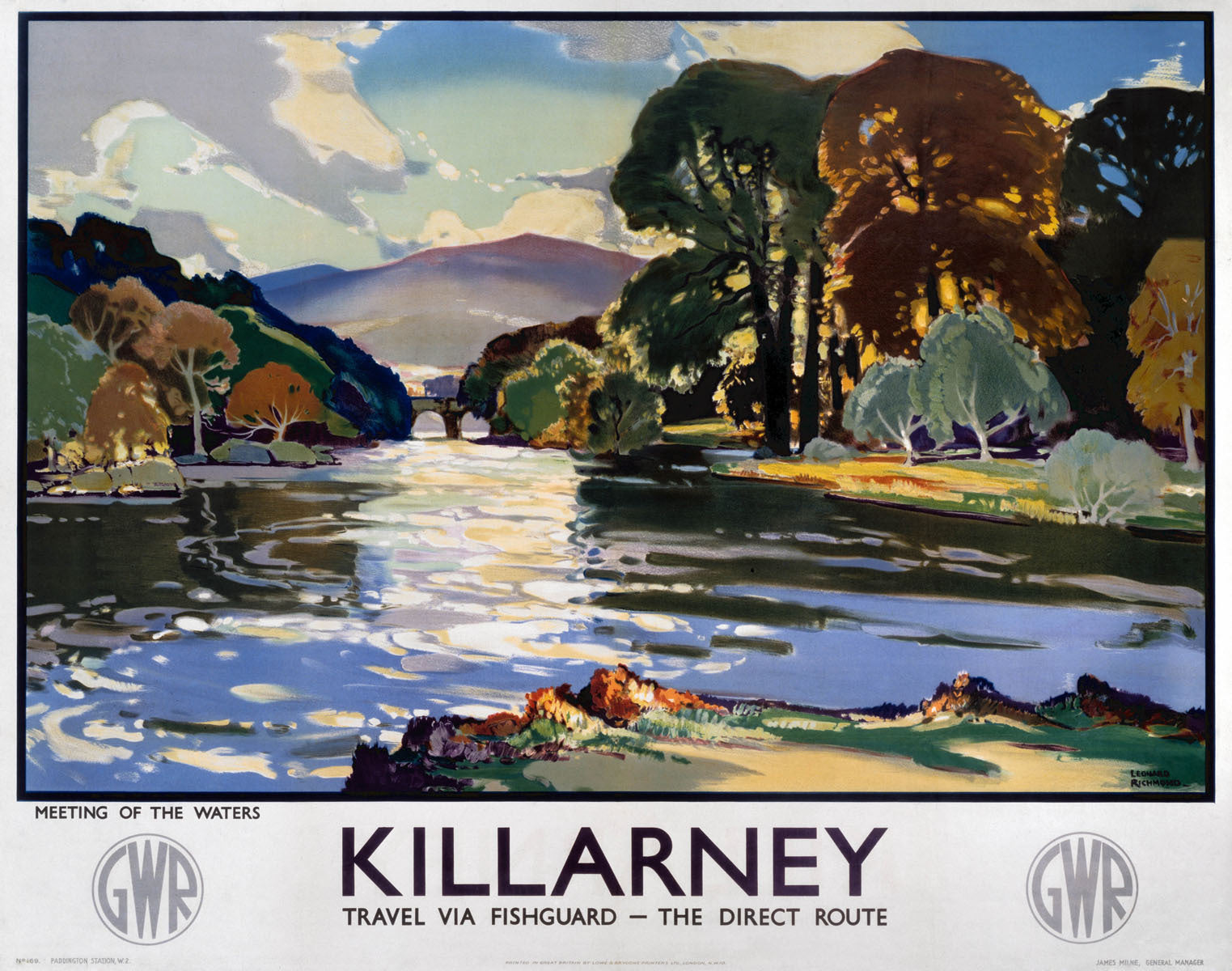 Killarney, GWR poster, 1938. 0001-3118