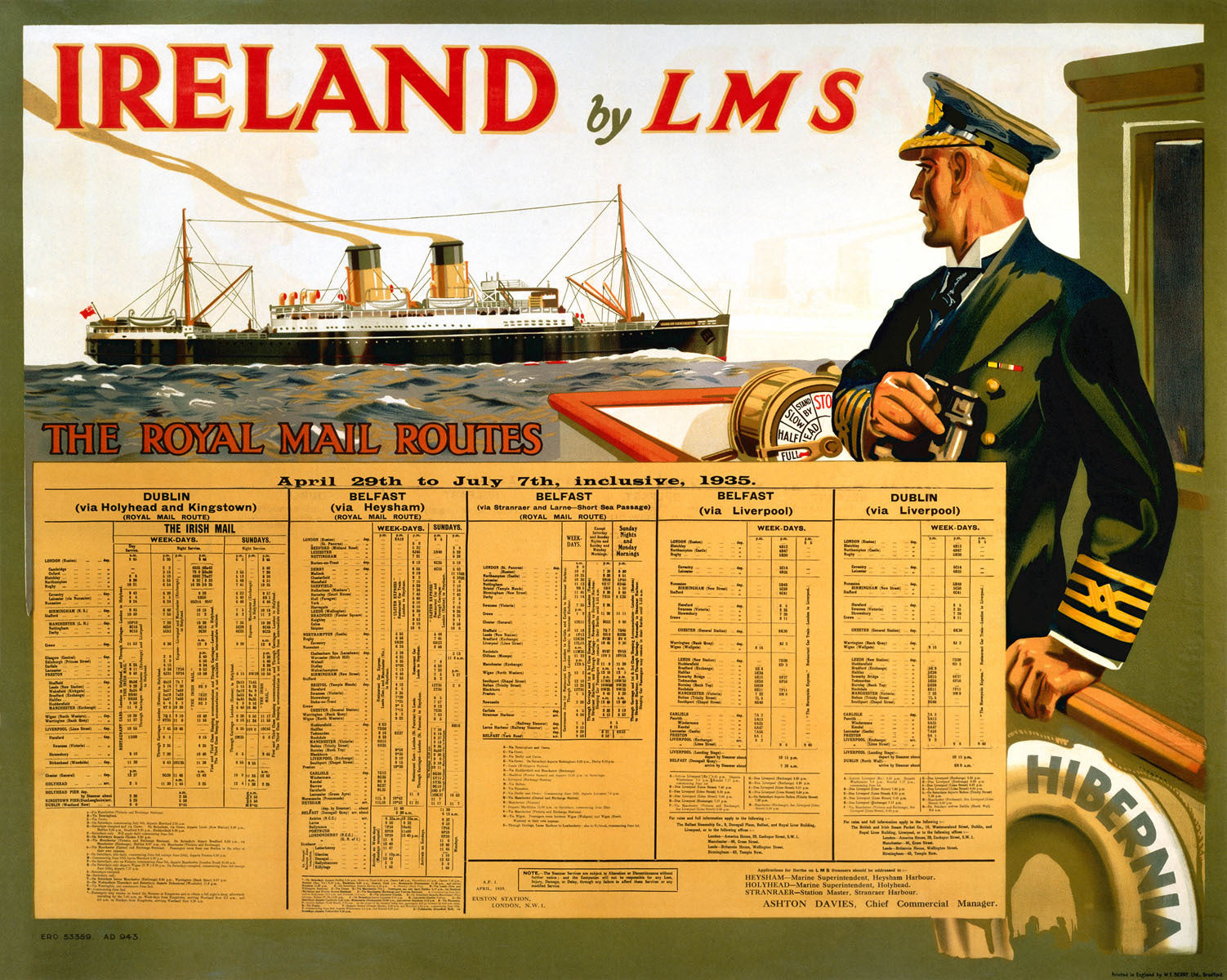 Ireland by LMS - The Royal Mail 0001-3119