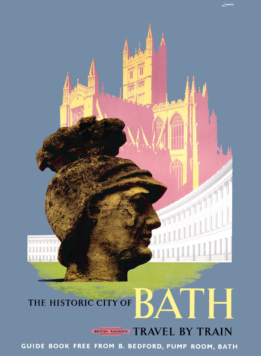 The Historic City of Bath, BR (WR) poster, 1958. 0001-3132