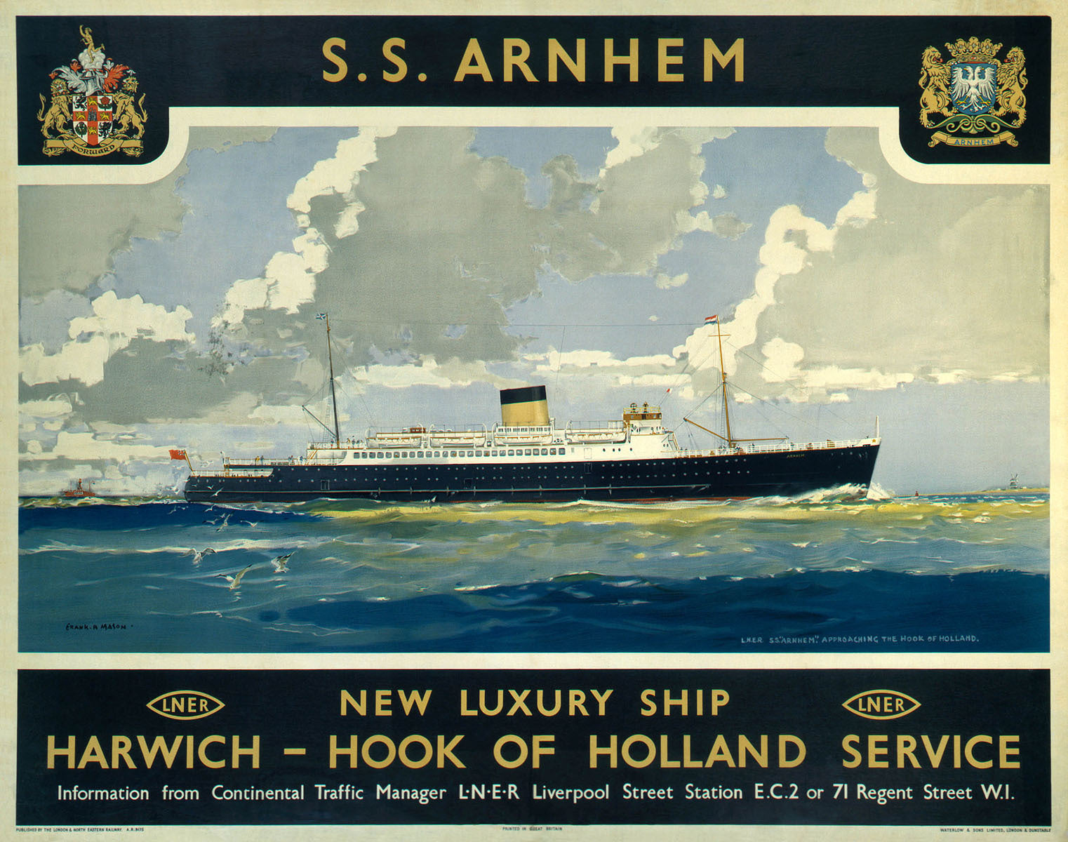 SS Arnhem, LNER poster, 1935. 0001-3150