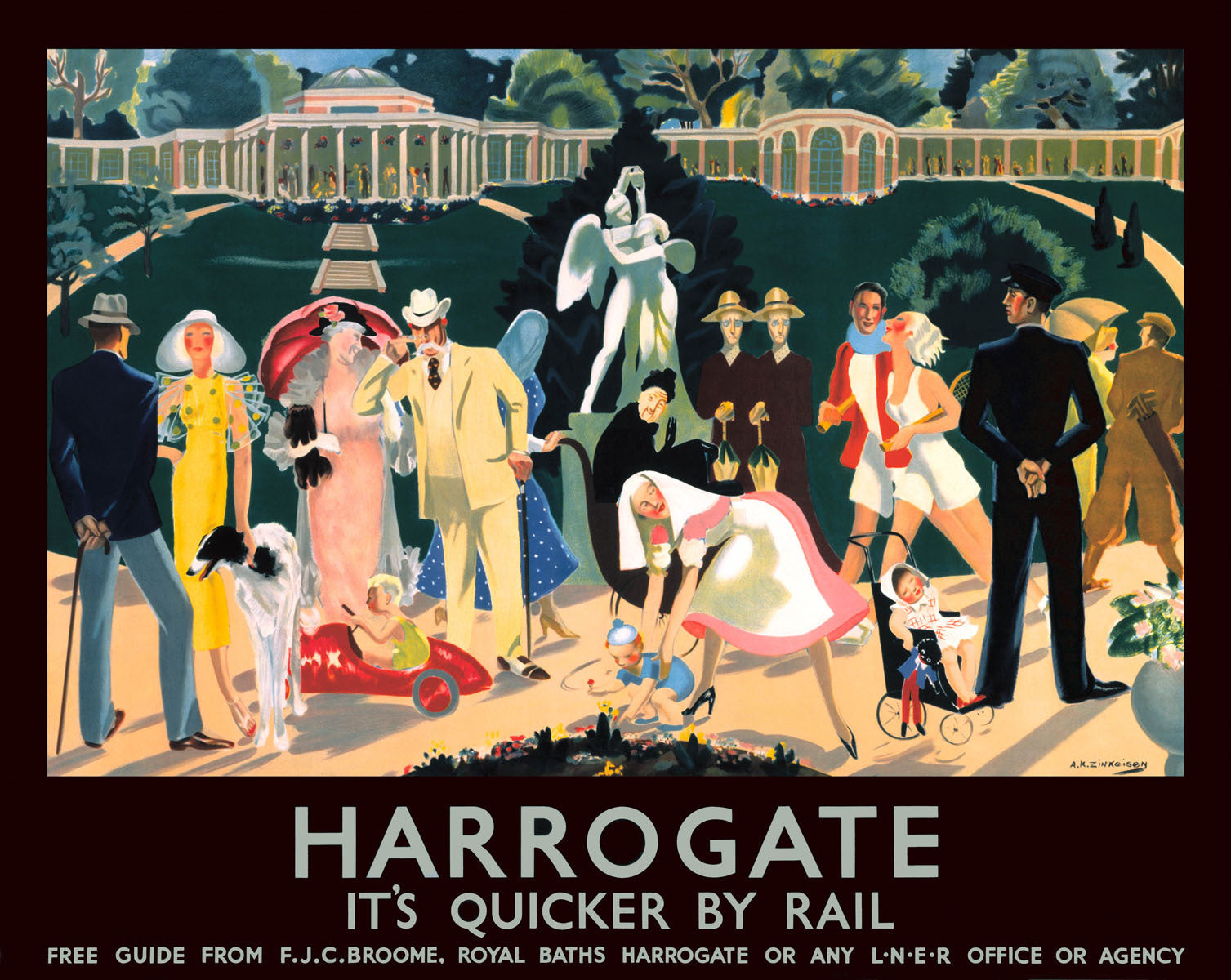 Harrogate, LNER poster, 1934. 0001-3162