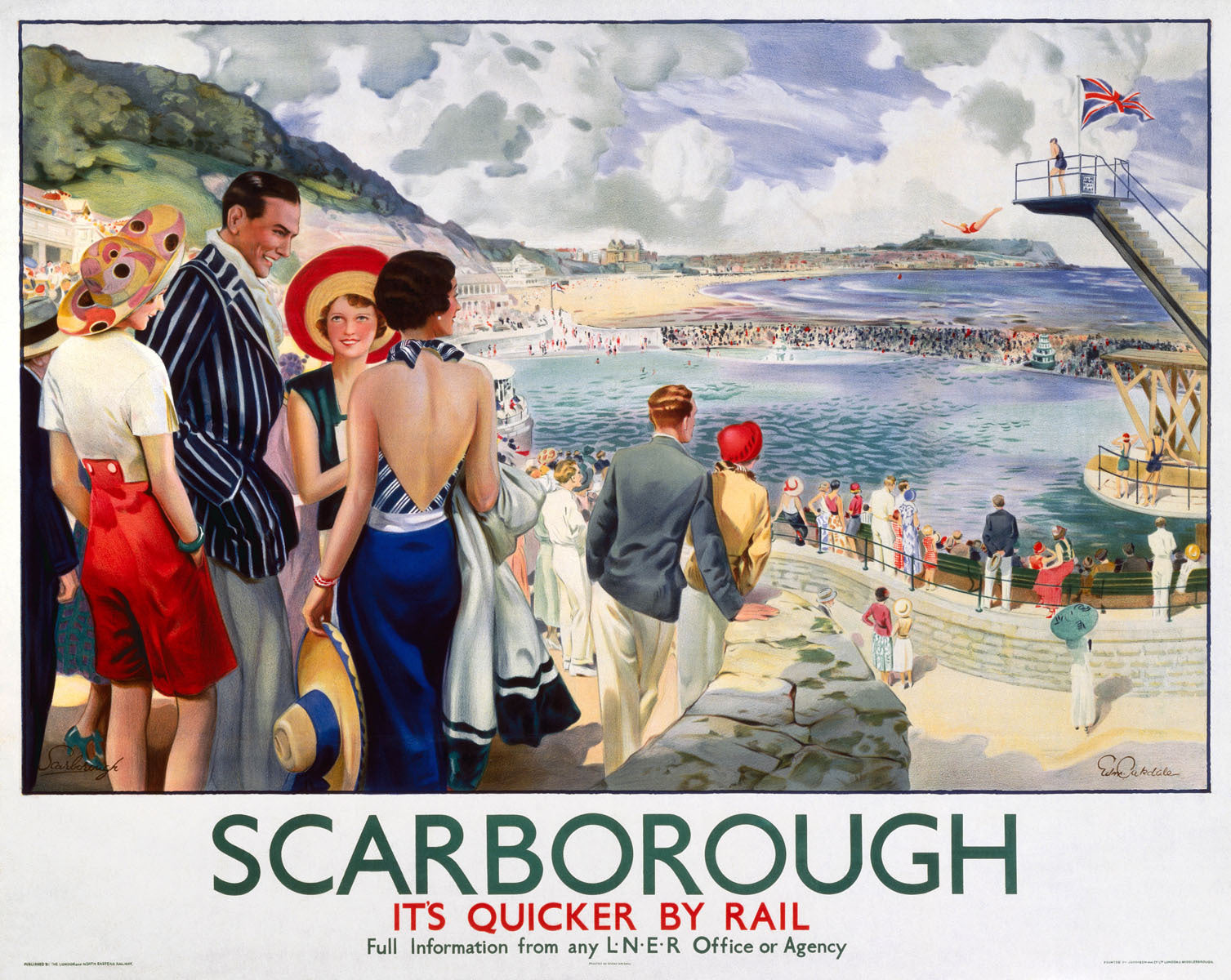 Scarborough, LNER poster, 1923-1947. 0001-3163