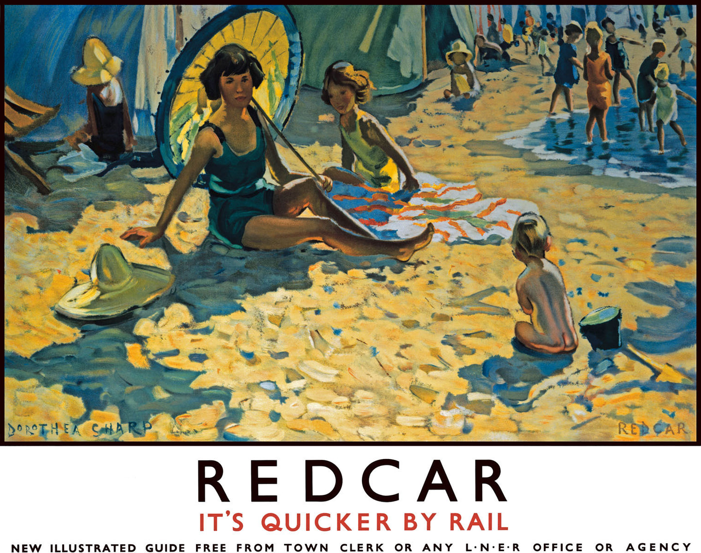 Redcar, LNER poster, 1934-1935. 0001-3169