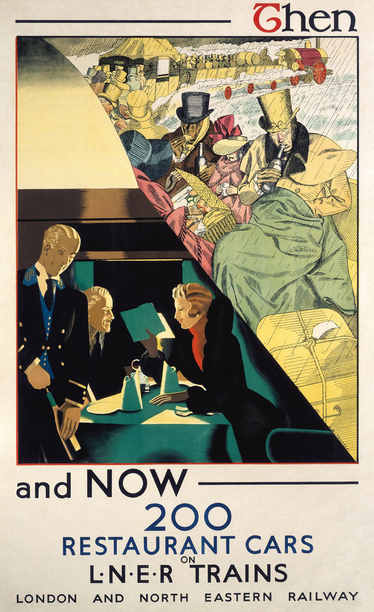 Then and Now, LNER poster, 1923-1947. 0001-3181