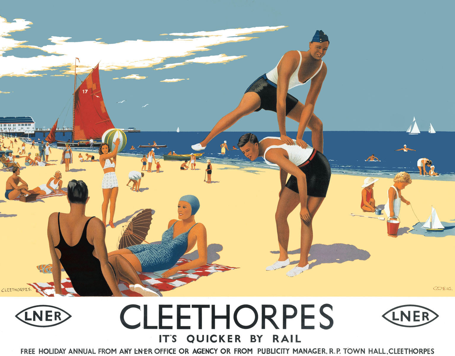 ‘Cleethorpes: It’s Quicker by Rail’ 0001-3215