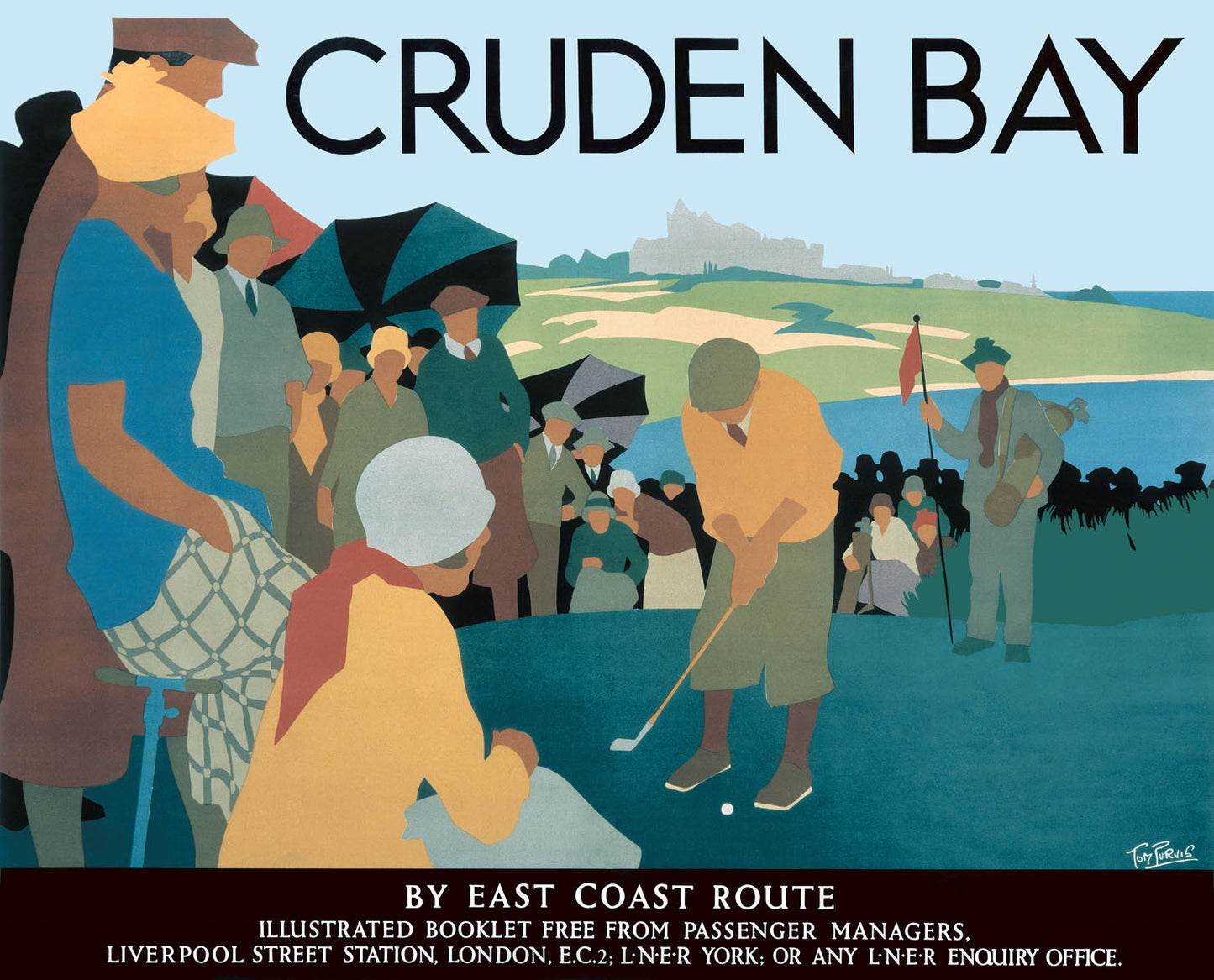 Cruden Bay, LNER poster, c 1930. 0001-3236