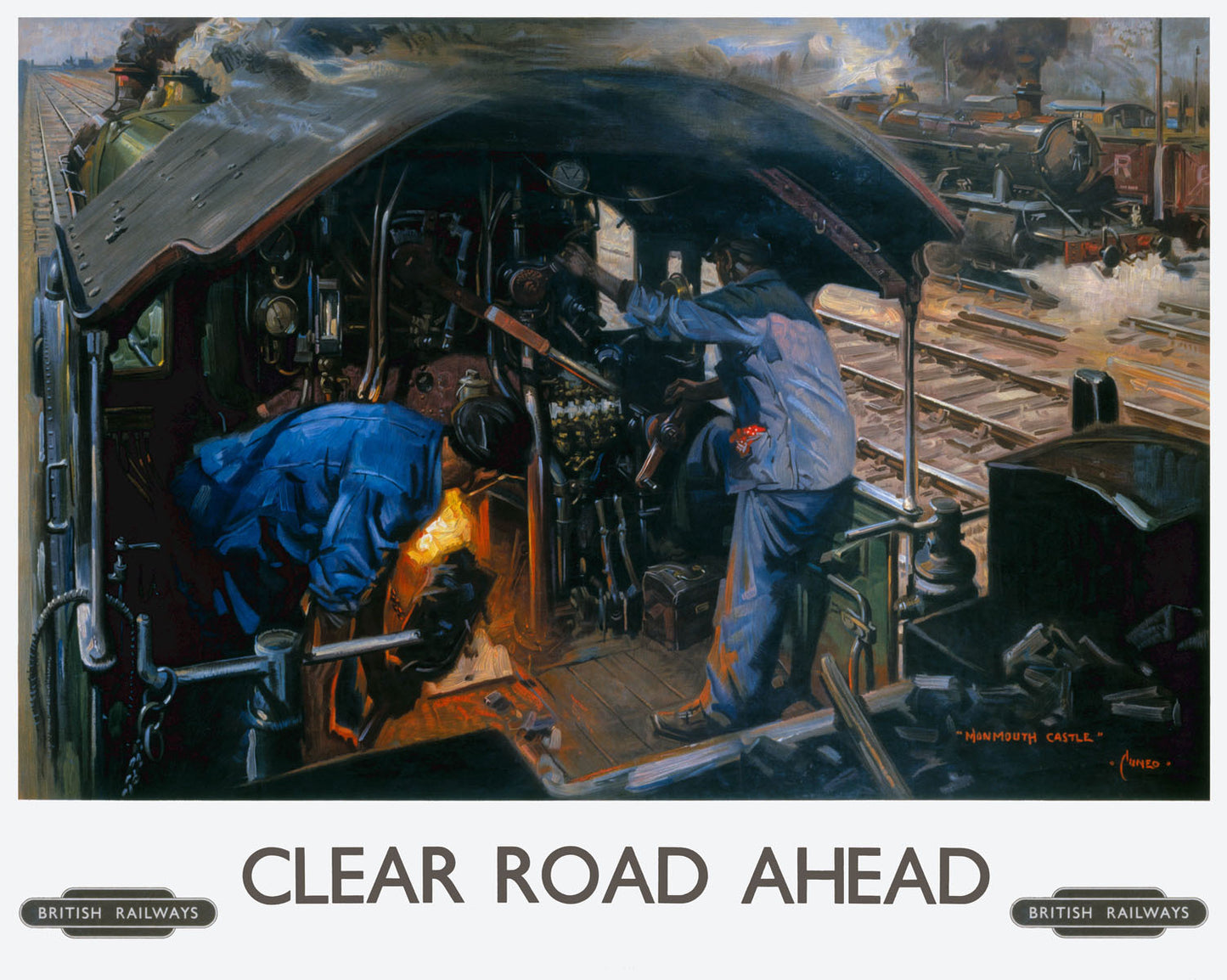 Clear Road Ahead, BR poster, 1950s. 0001-3239