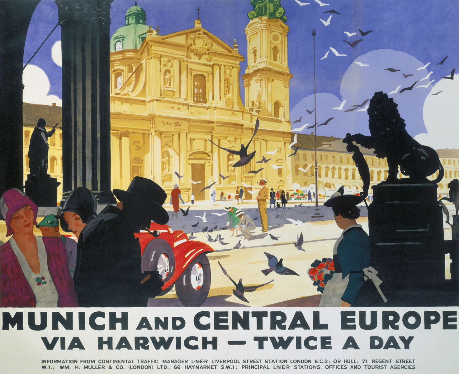 Munich and Central Europe, LNER poster, 1929. 0001-3246