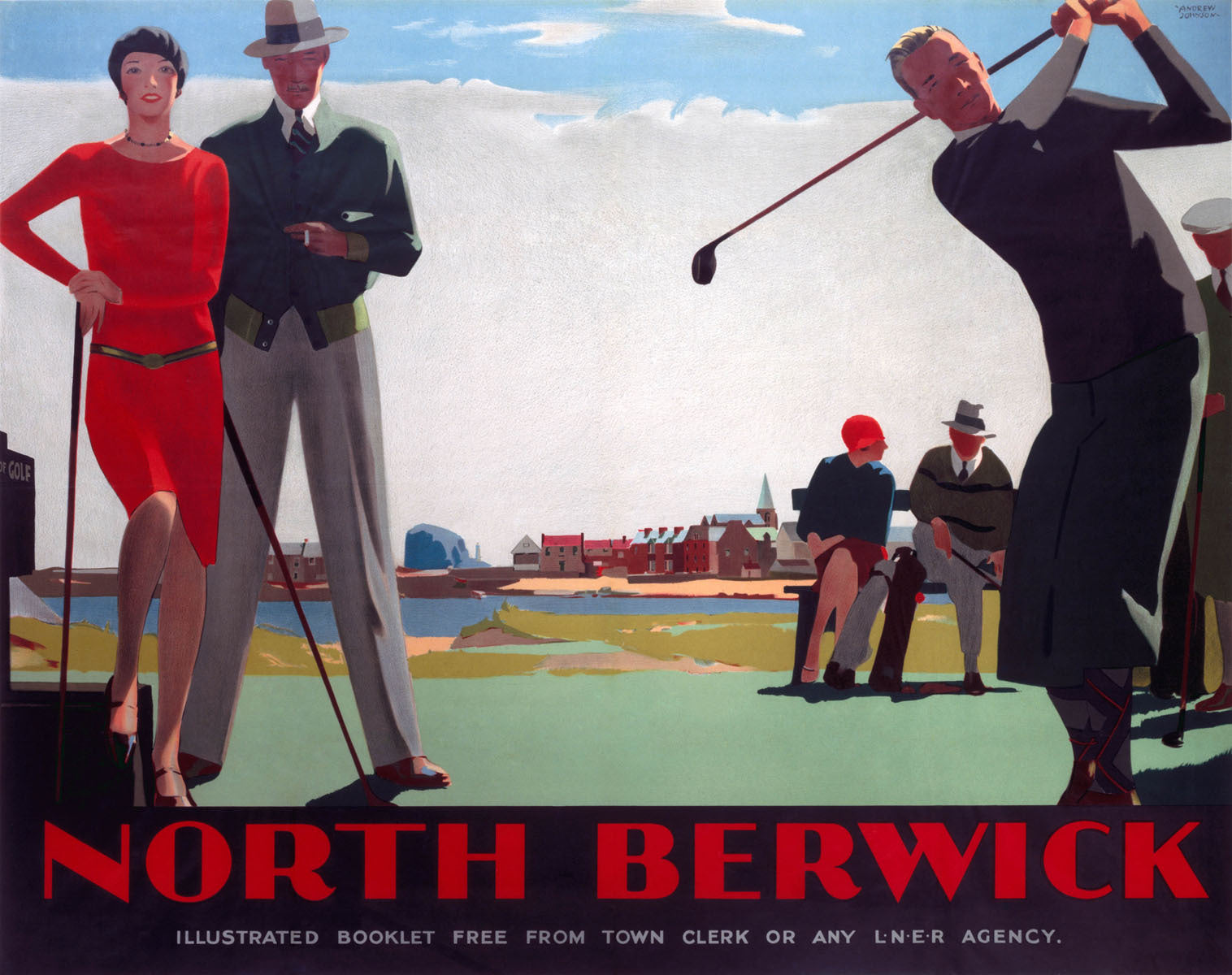 North Berwick, LNER poster, 1923-1947. 0001-3250