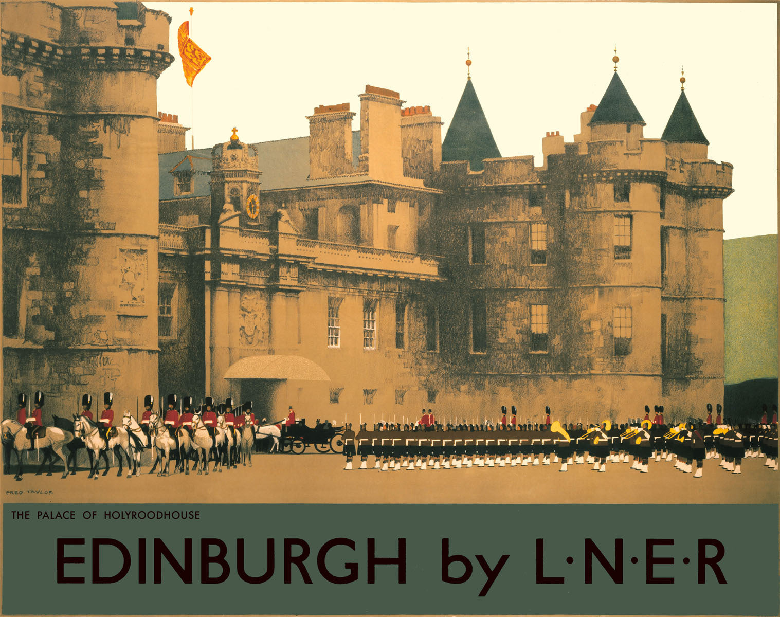 Holyroodhouse, Edinburgh, LNER poster, 1930. 0001-3299