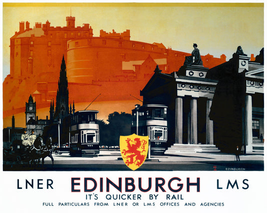 Edinburgh, LNER/LMS poster, 1923-1947. 0001-3332