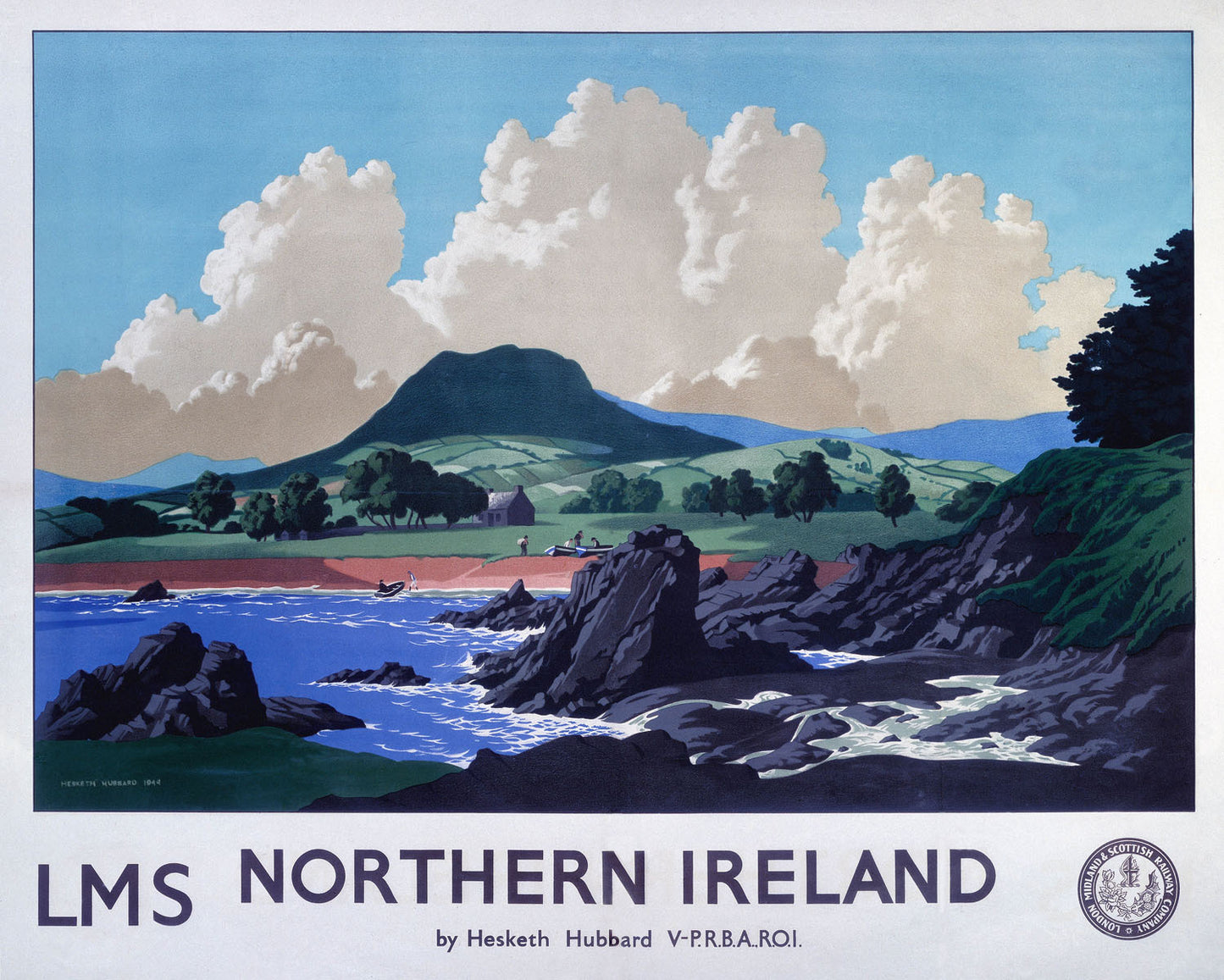 Northern Ireland, LMS poster, 1944. 0001-3341