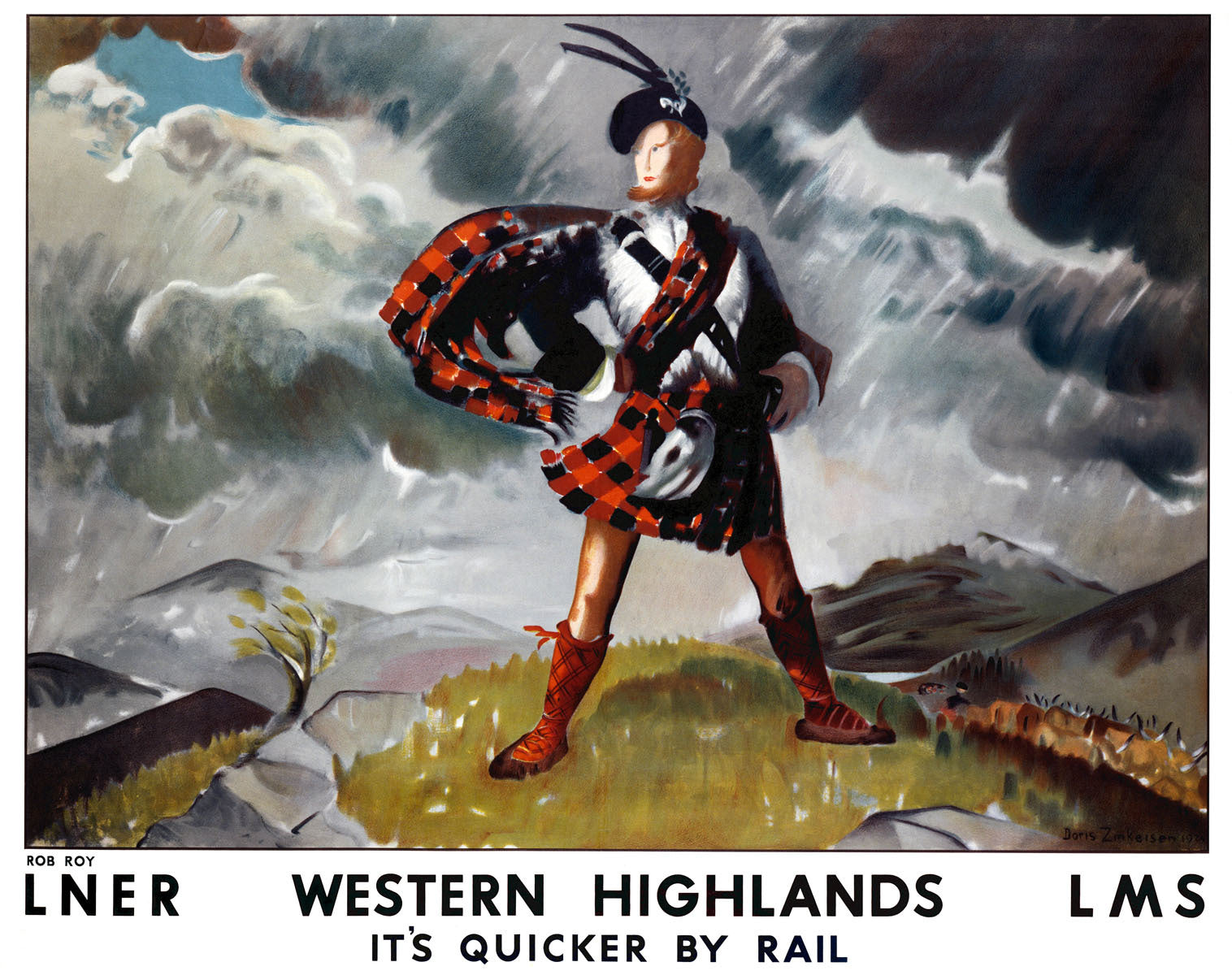 Western Highlands, LNER/LMS poster, 1934. 0001-3349