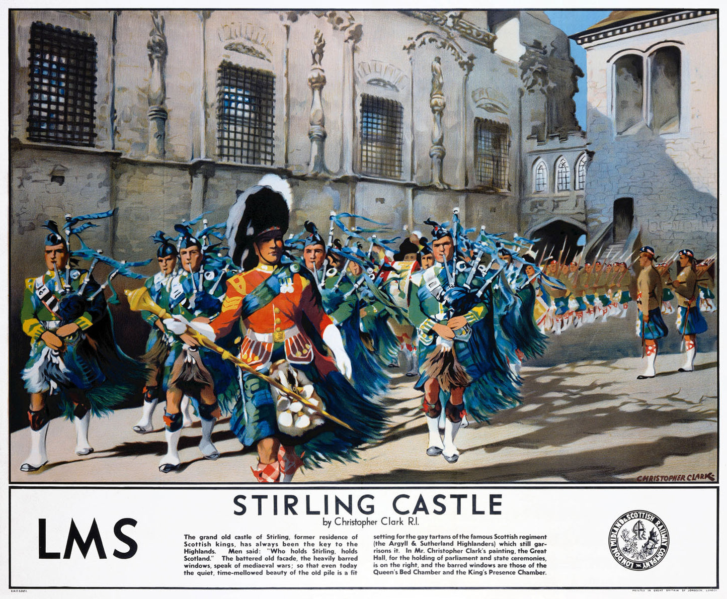 Stirling Castle, LMS poster, 1923-1947. 0001-3350