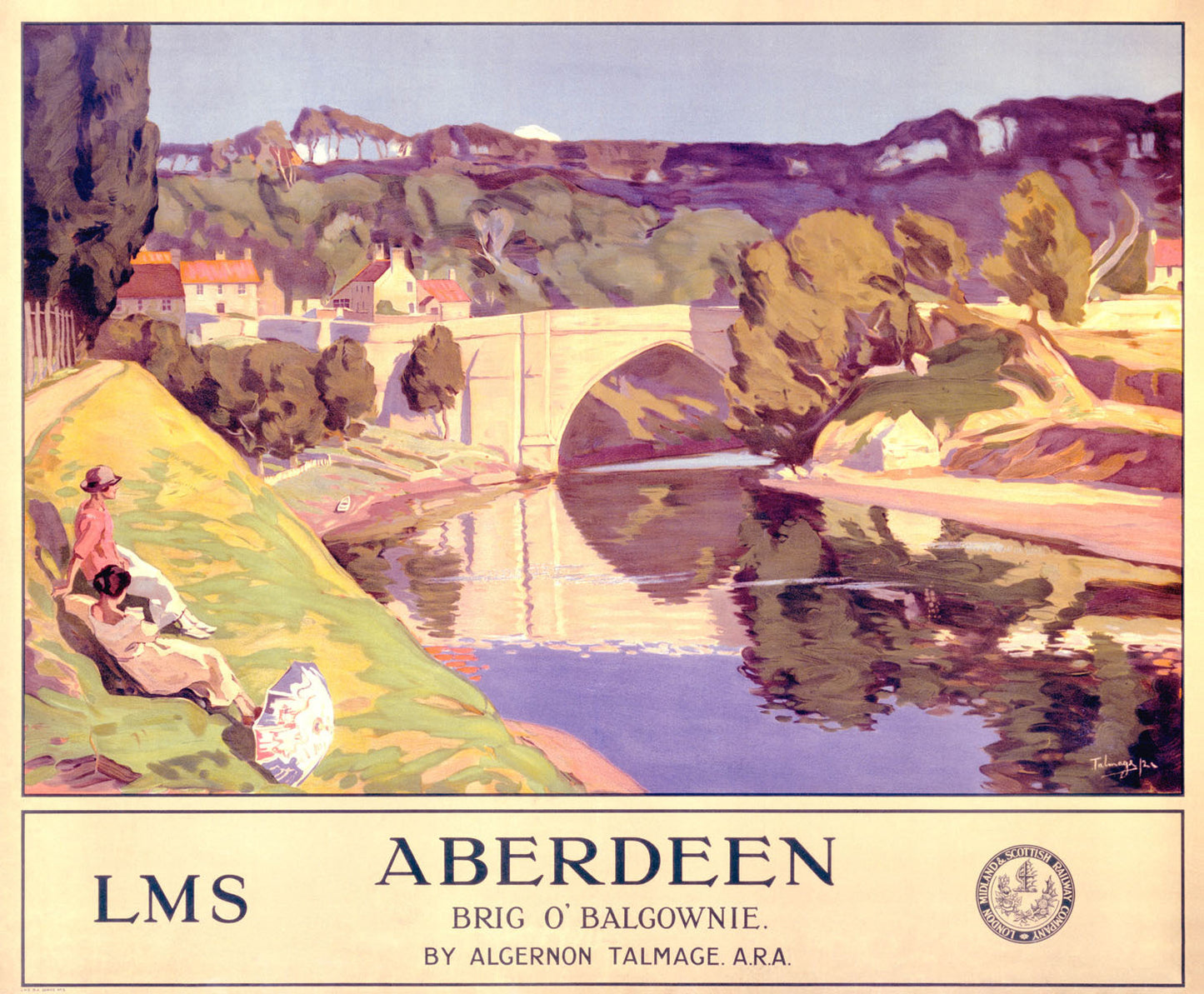 Aberdeen, LMS poster, 1924. 0001-3351