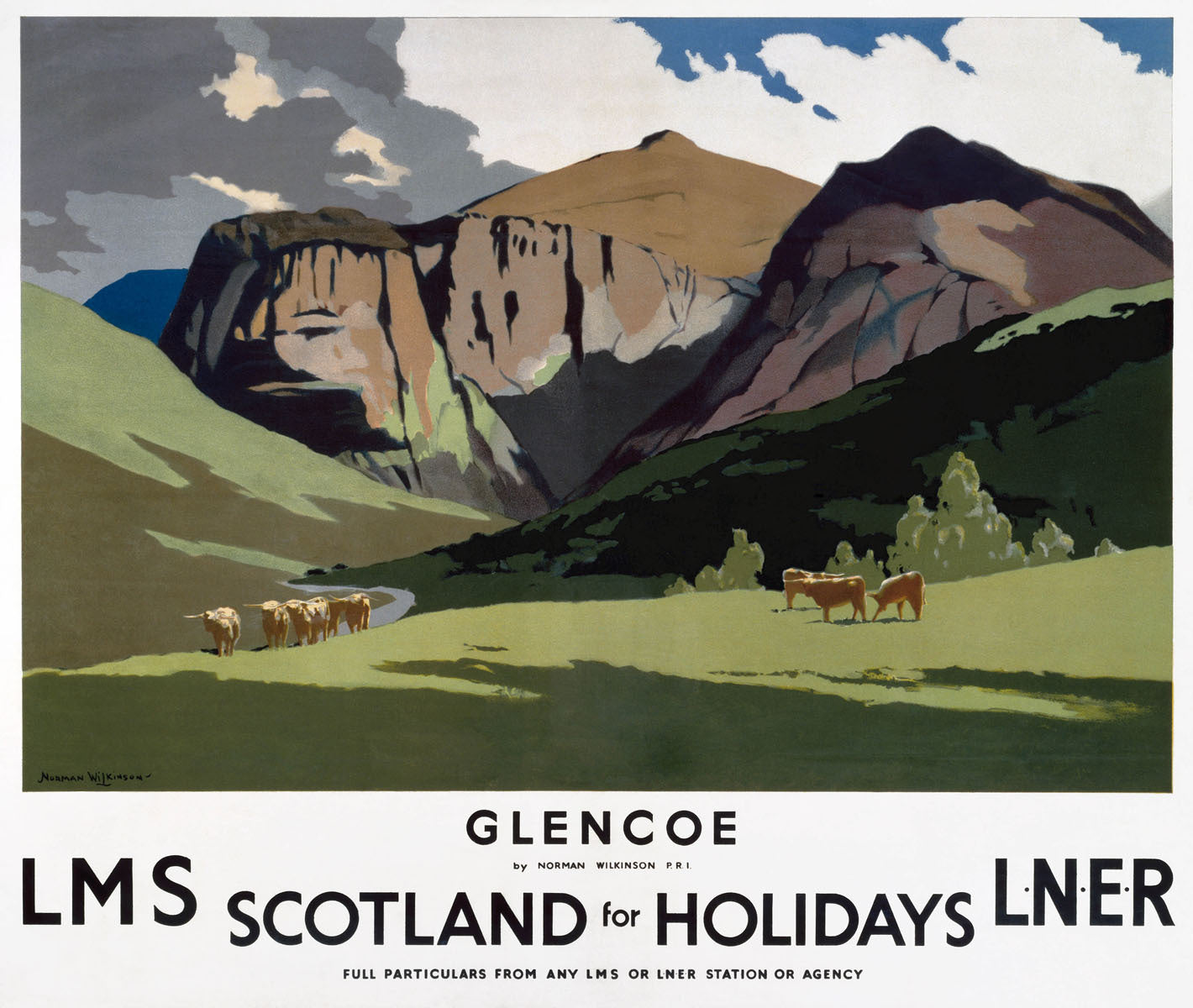 Glencoe, LMS/LNER poster, 1923-1947. 0001-3357