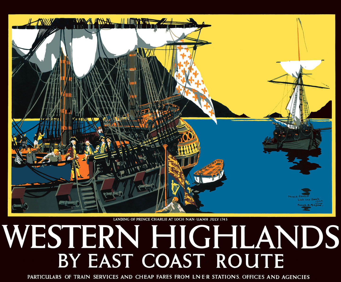 Western Highlands by East Coast Route, LNER poster 0001-3373