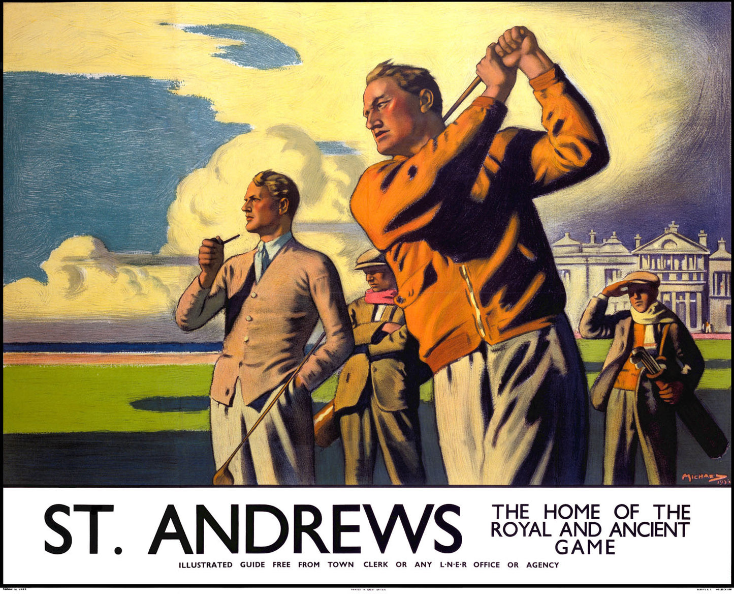 St Andrews, LNER poster, 1933. 0001-3374