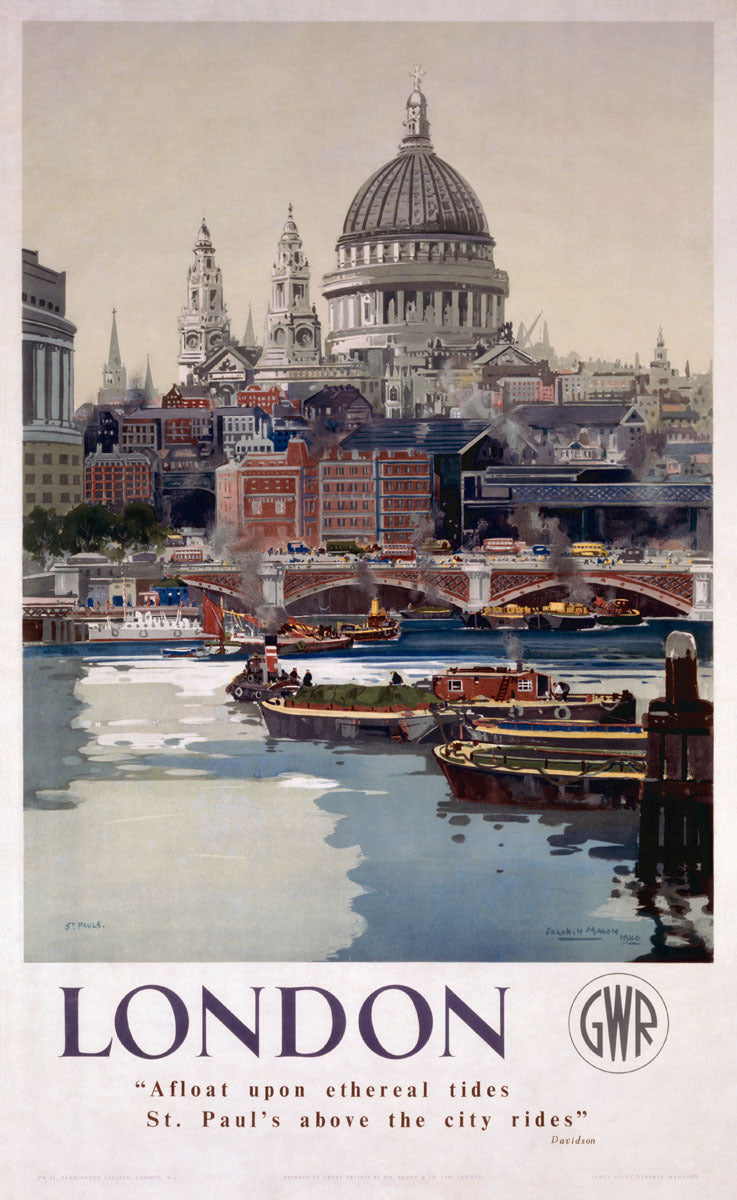 London, GWR poster, 1923-1947. 0001-3379