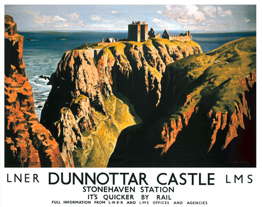 Dunnottar Castle, LNER & LMS poster, 1939. 0001-3394