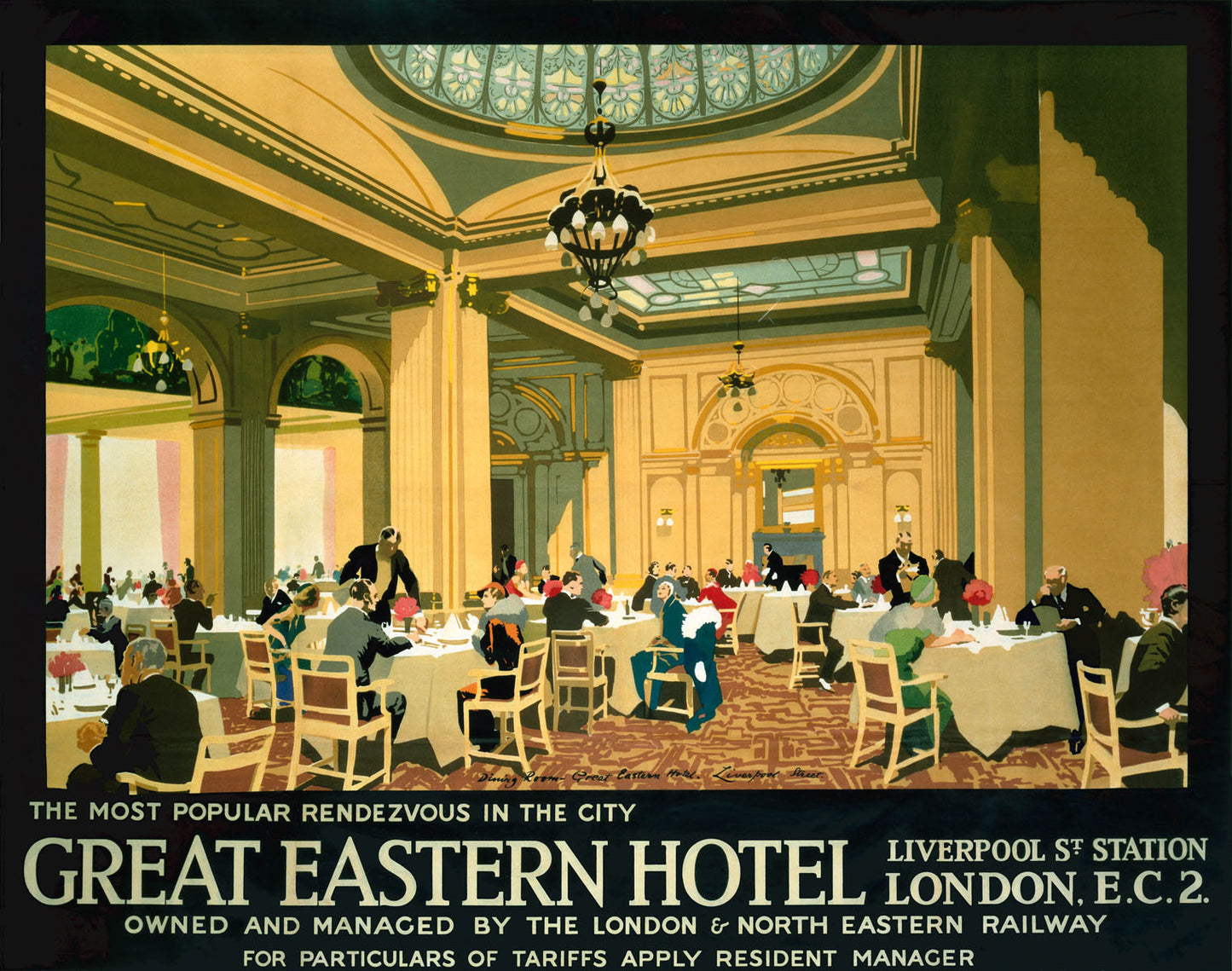 Great Eastern Hotel, LNER poster, 1923-1947. 0001-3395