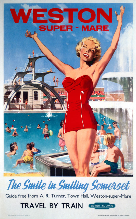 ‘Weston-super-Mare’, BR poster, 1948-1965. 0001-3492