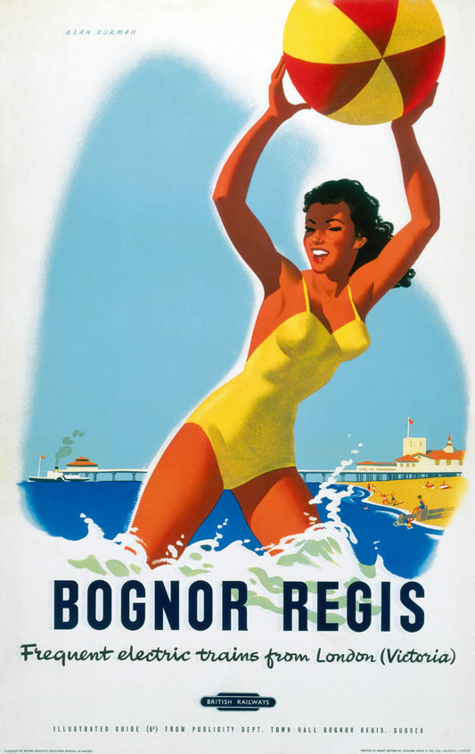 Bognor Regis, BR poster, c 1950s. 0001-3574