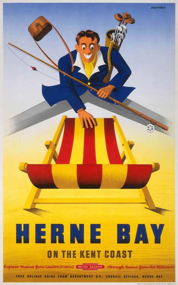 Herne Bay, BR poster, c 1950s. 0001-3575