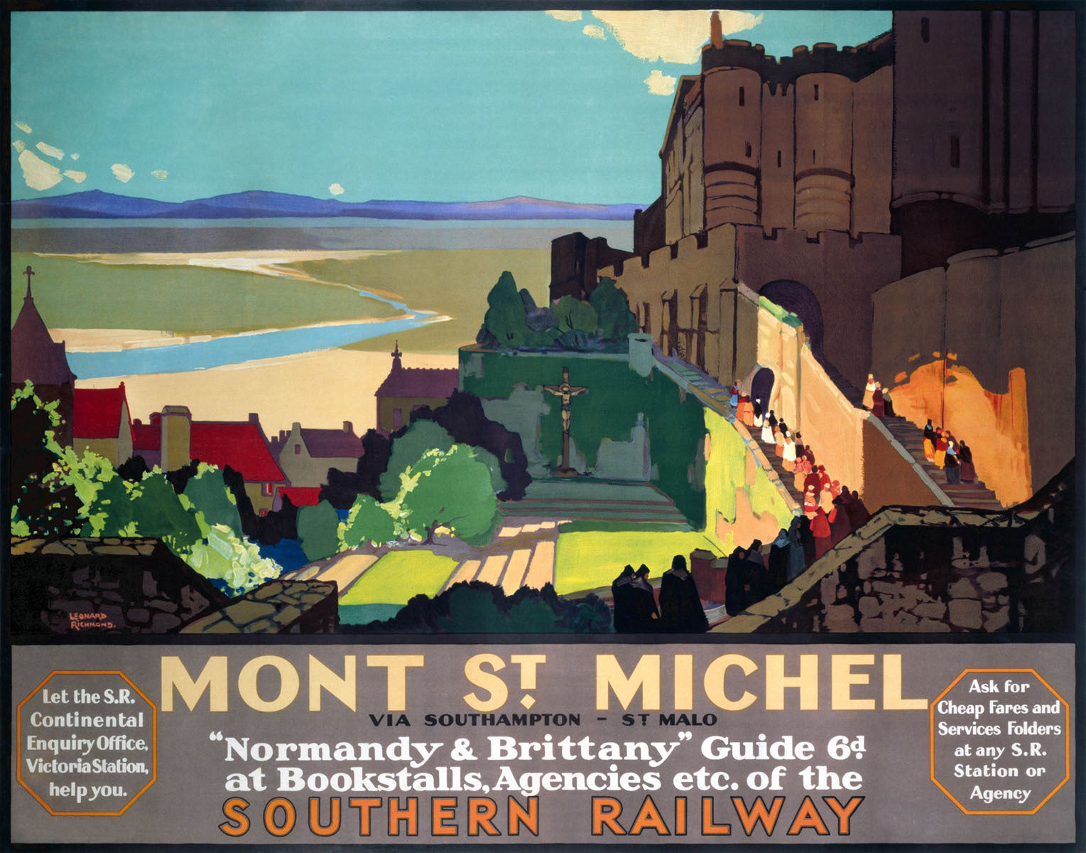 Mont St Michel, SR poster, 1932. 0001-3606