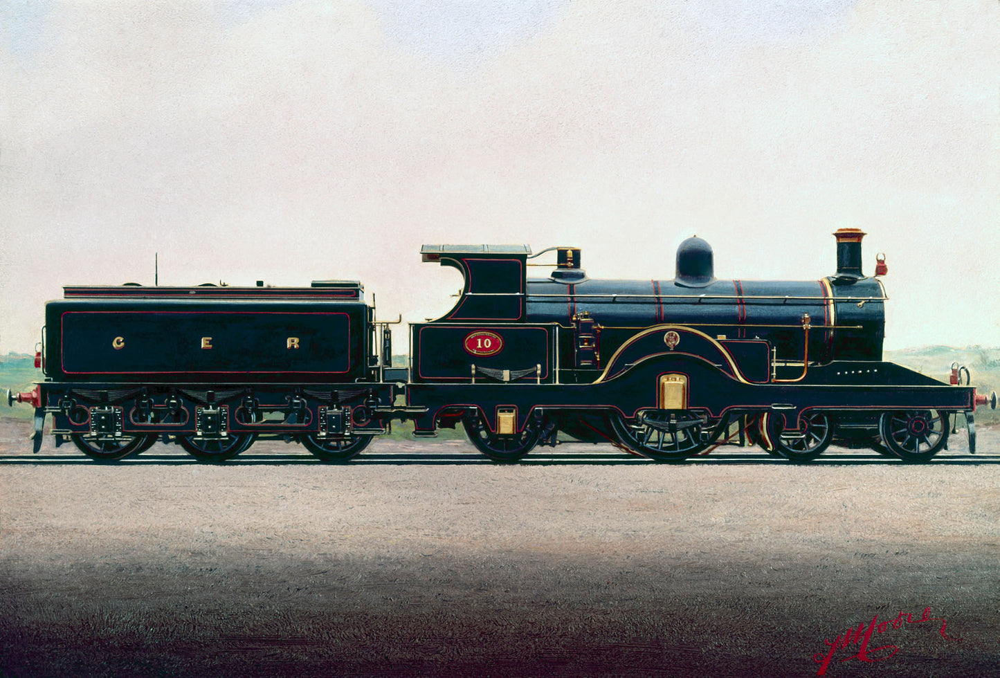 Great Eastern Railway 4-2-2 Locomotive No 10 0001-3625