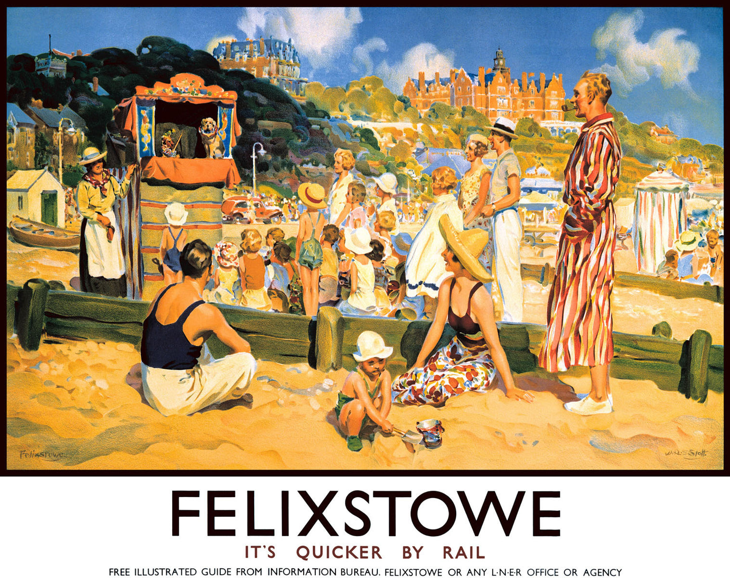 Felixstowe - It's Quicker by Rail' 0001-3738