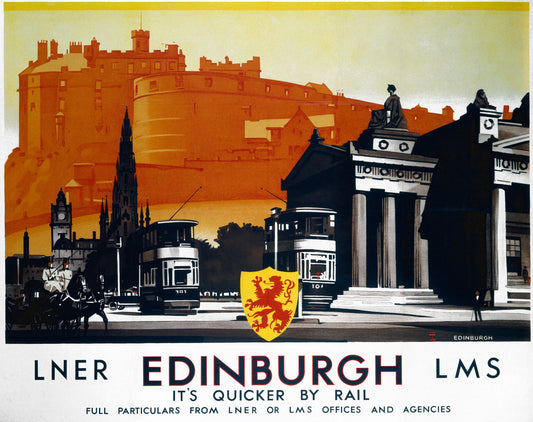 ‘Edinburgh - It’s Quicker By Rail’ 0001-3764