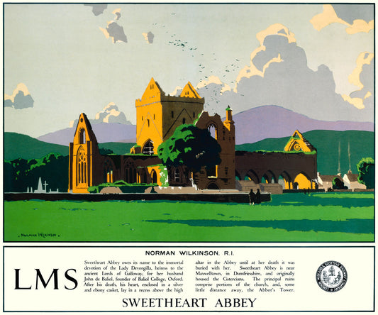 Sweetheart Abbey, LMS poster, 1923-1947 0001-9630