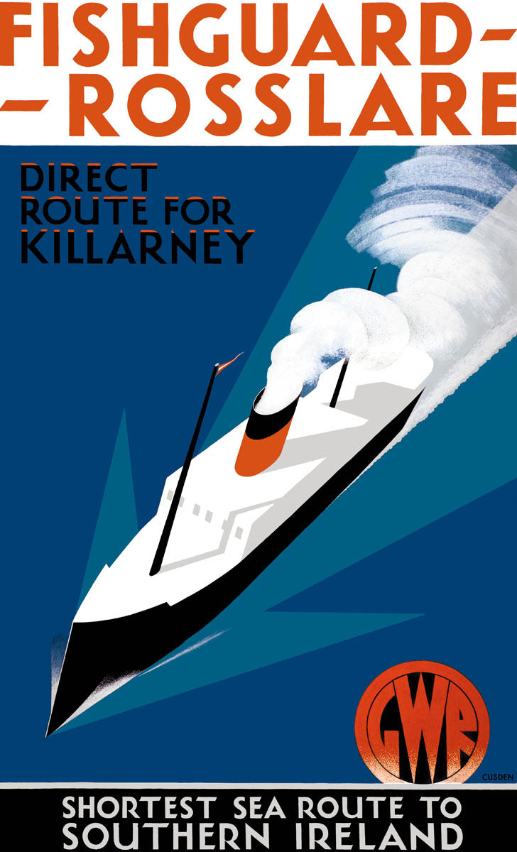 Fishguard-Rosslare, artwork for GWR poster, 1932 0002-0684