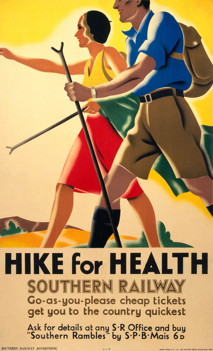 Hike for Health, Southern Railways Poster 0002-0782