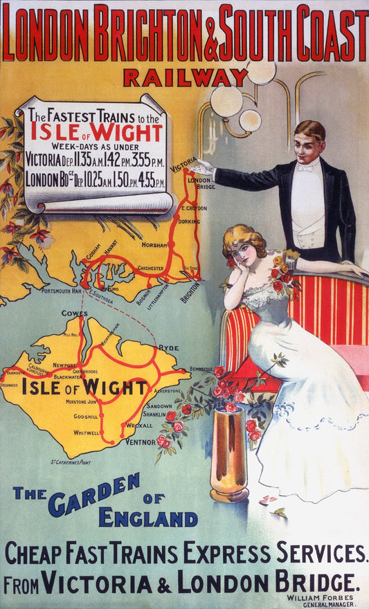 Isle of Wight: The Garden of England Poster 0002-0789