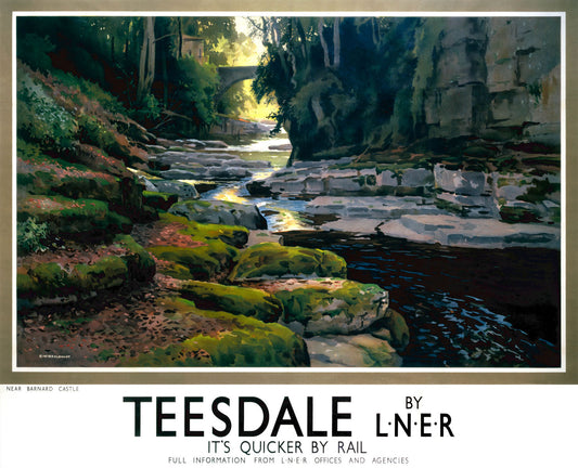 Teesdale, it's Quicker by Rail Poster 0002-0839