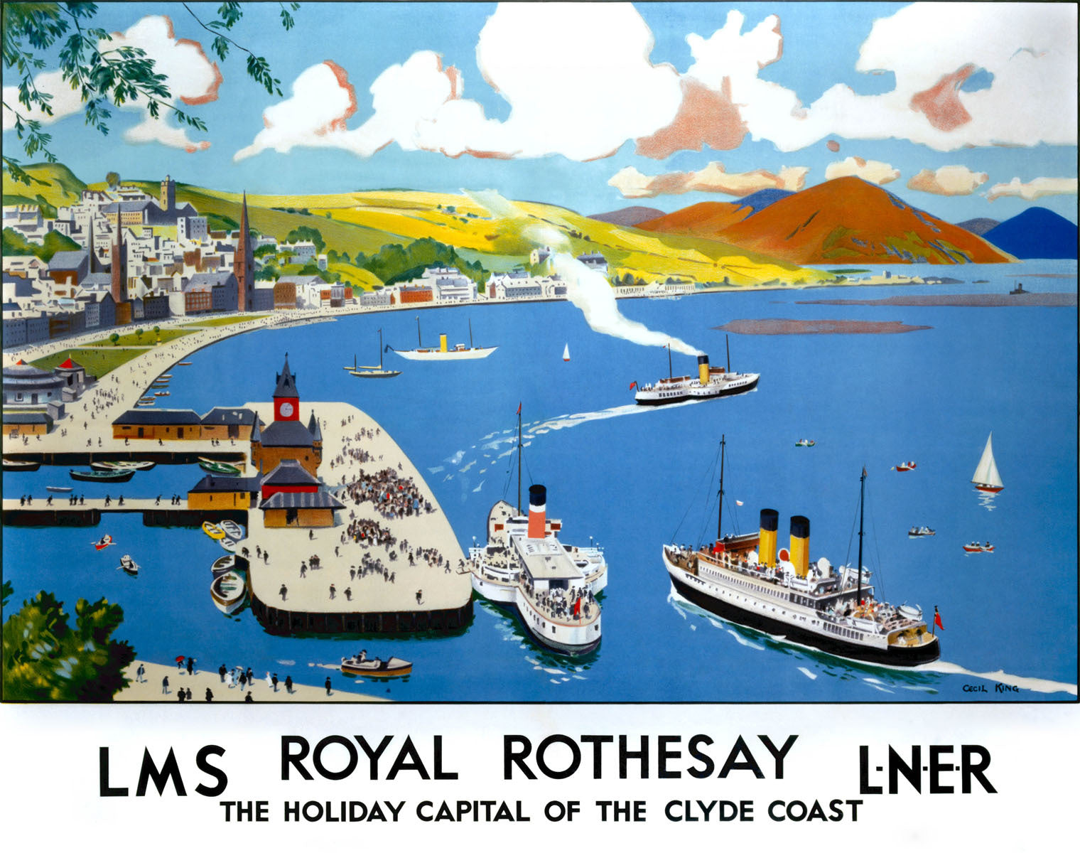 Royal Rothesay the Clyde Coast Poster 0002-0845