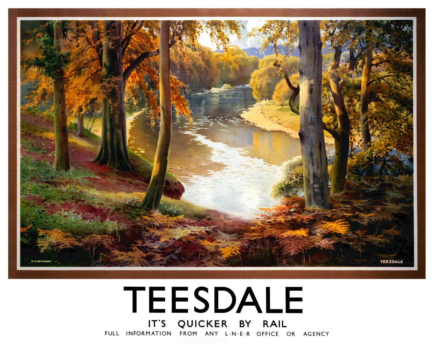 Teesdale, it's Quicker by Rail Poster 0002-0846