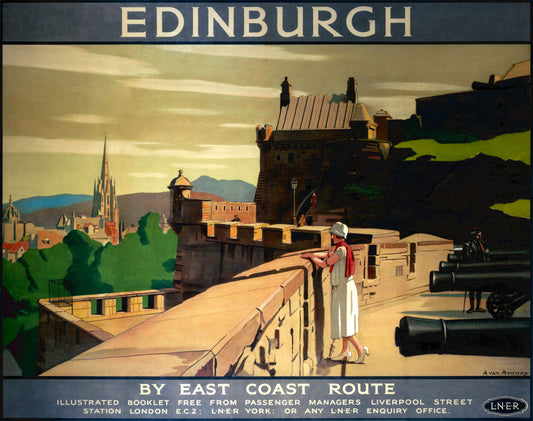 Edinburgh by the East Coast Route Poster 0002-0854