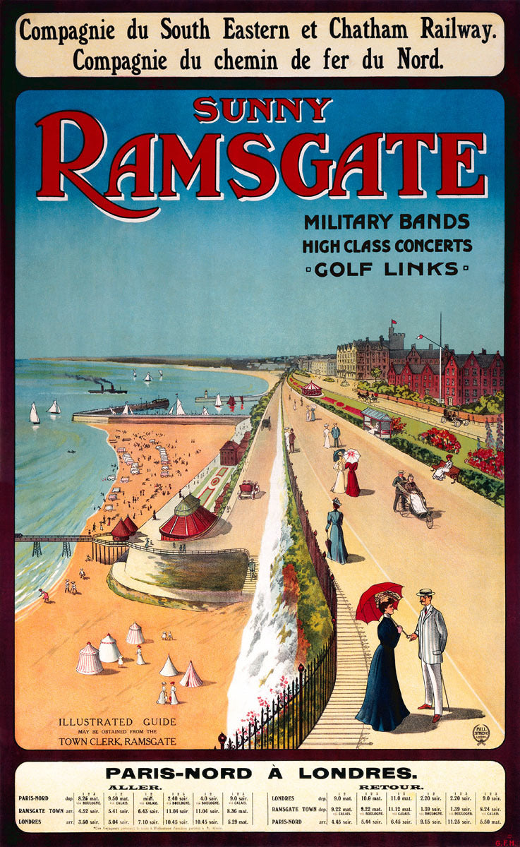 Sunny Ramsgate Railway poster, 1908 0002-0867