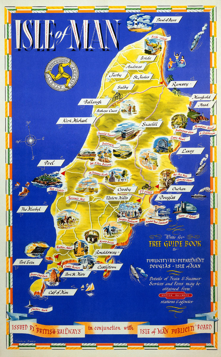 Isle of Man BR (LMR) Poster, 1955 0002-0883