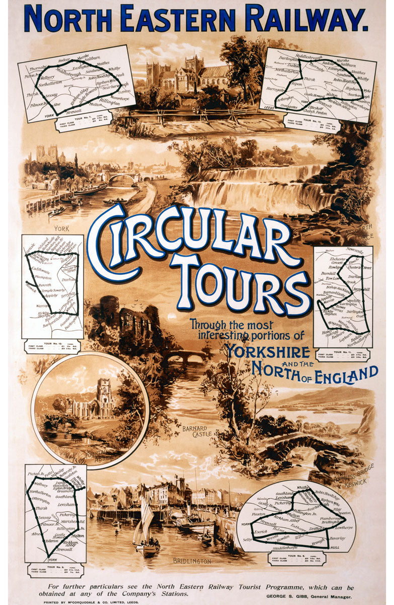 Circular Tours NER poster, c 1920 0002-0901