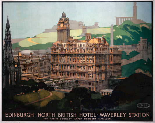 Edinburgh, New British Hotel, Waverley Station, LN 0002-0912