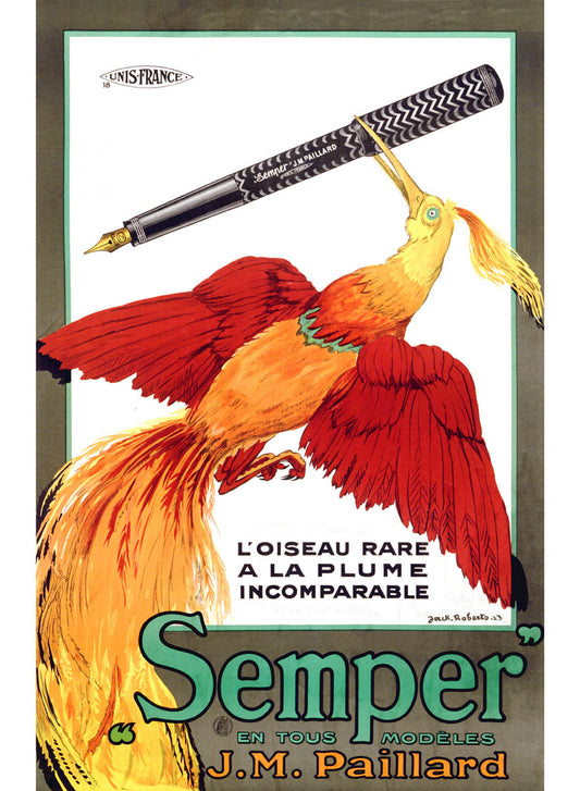 Semper Fountain Pen Poster 0002-2363