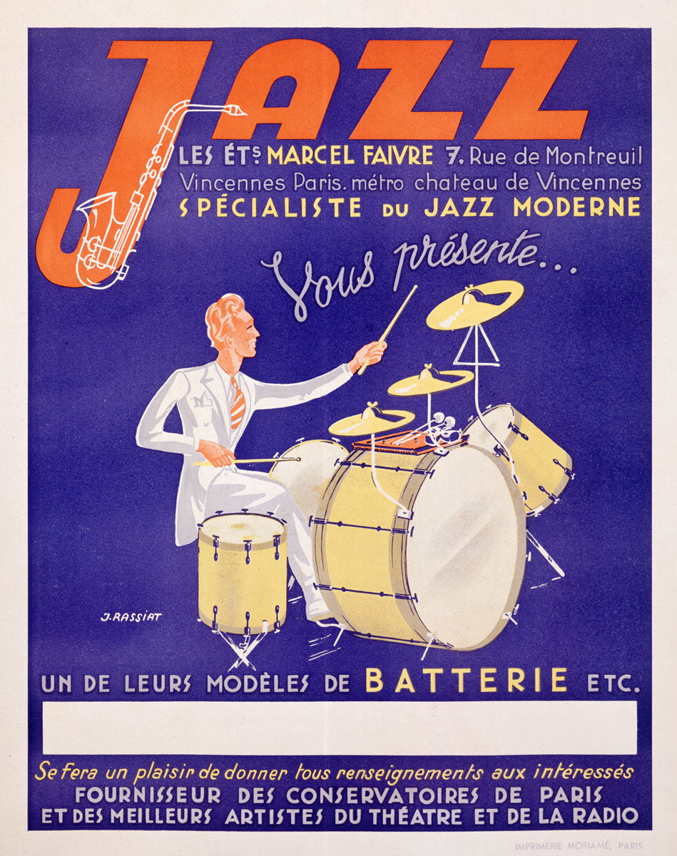 Jazz Marcel Faivre Vintage Poster 0002-2423