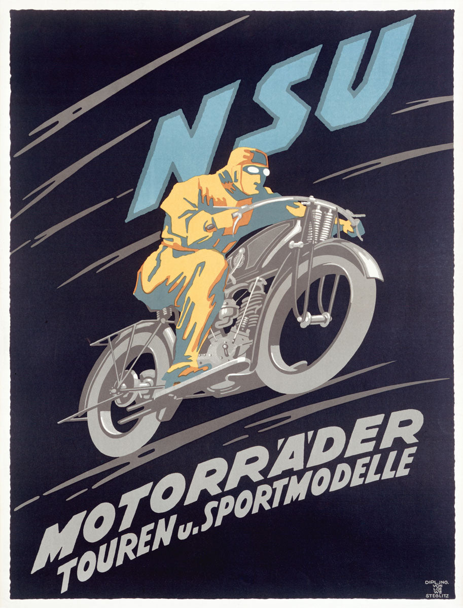 NSU Motorrader Vintage Poster 0002-2443