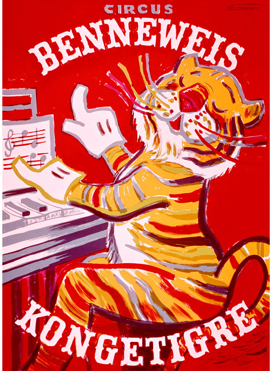 Circus Benneweis Kongetigre Poster 0002-2446