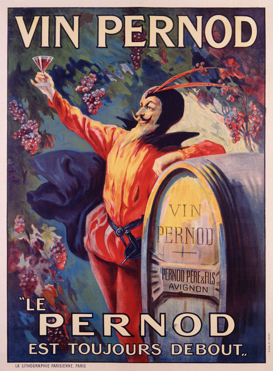 Vin Pernod Vintage Poster 0002-2473