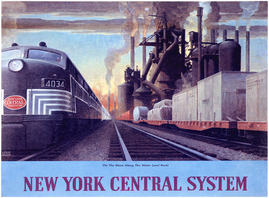 NY Central Water Level Route Poster 0002-2521